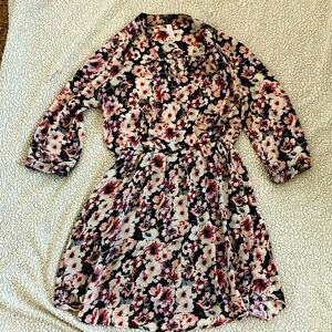 Floral wrap dress